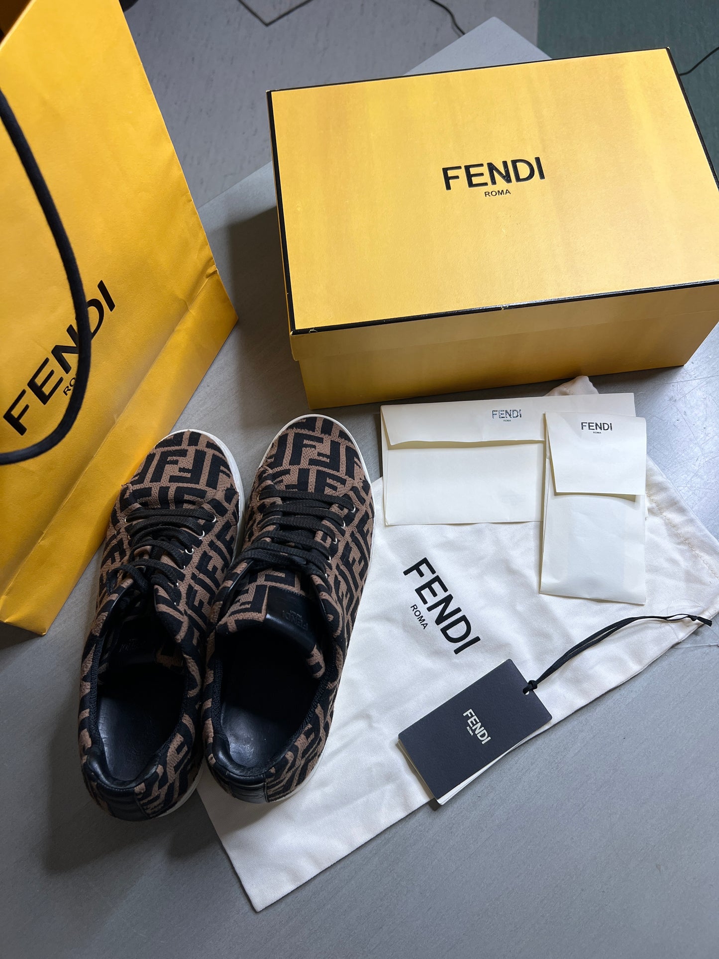 FENDI MONOGRAM TRAINERS
