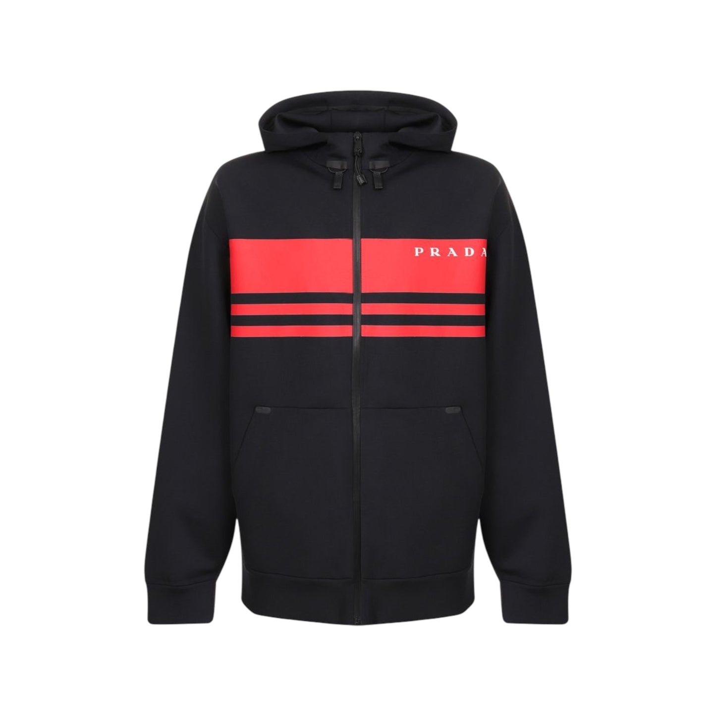 PRADA LINEA ROSSA TECHNICAL ZIP HOODIE
