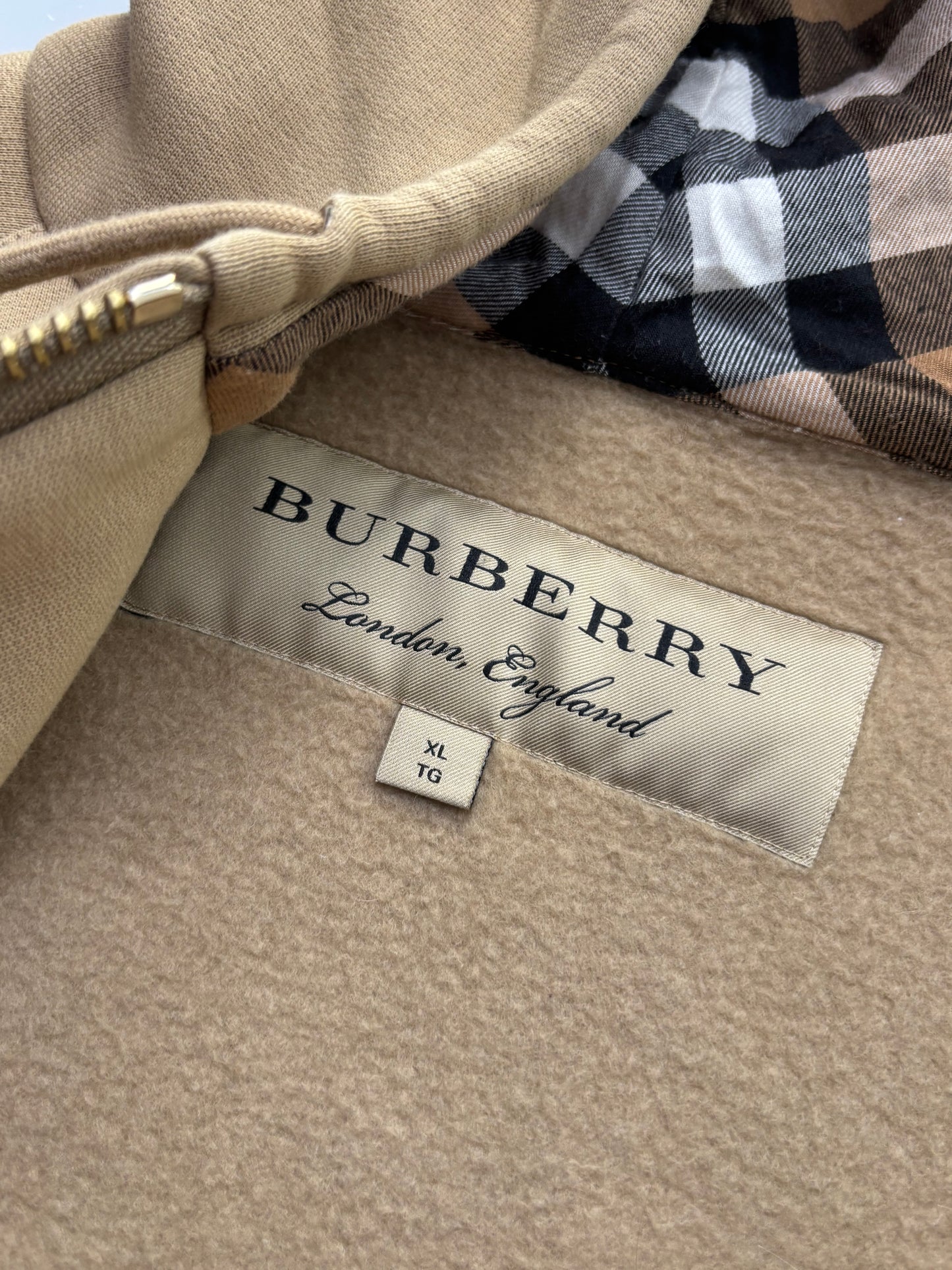 BURBERRY CHECK HOODIE