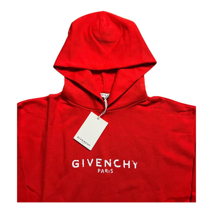 GIVENCHY DESTROYED LOGO HOODIE