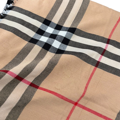 BURBERRY GIANT CHECK SILK SHAWL