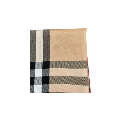 BURBERRY GIANT CHECK SILK SHAWL