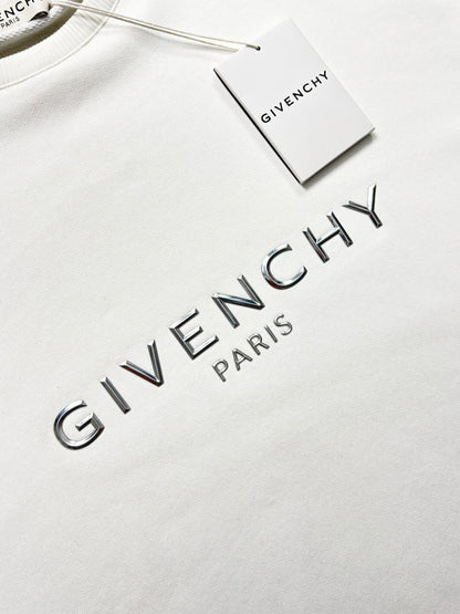 GIVENCHY 3D METAL LOGO CREWNECK