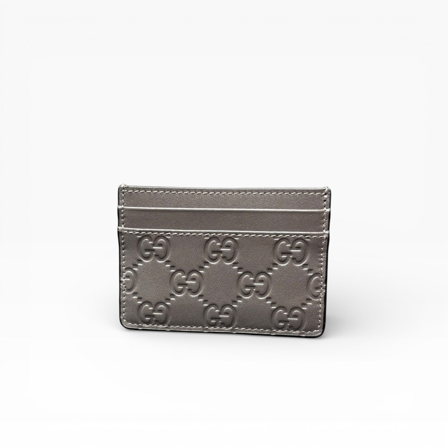 GUCCI GG EMBLEM CARD HOLDER
