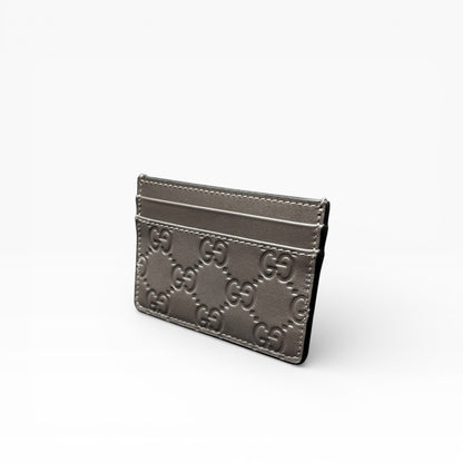 GUCCI GG EMBLEM CARD HOLDER