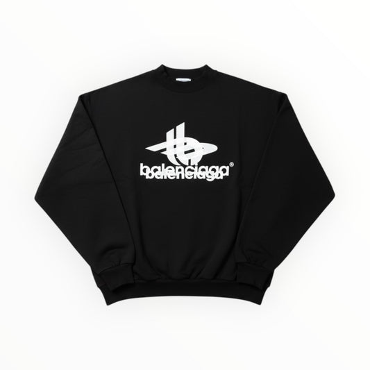 BALENCIAGA LAYERED SPORTS ROUND SWEATSHIRT