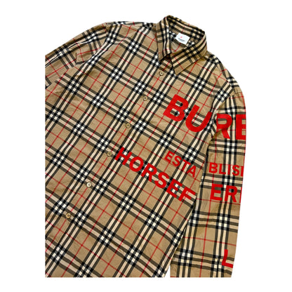 BURBERRY RED PRINT SHIRT