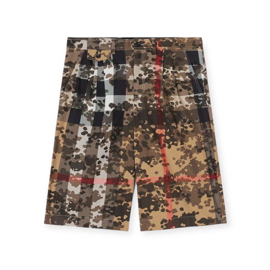 BURBERRY CAMOUFLAGE CHECK SHORTS