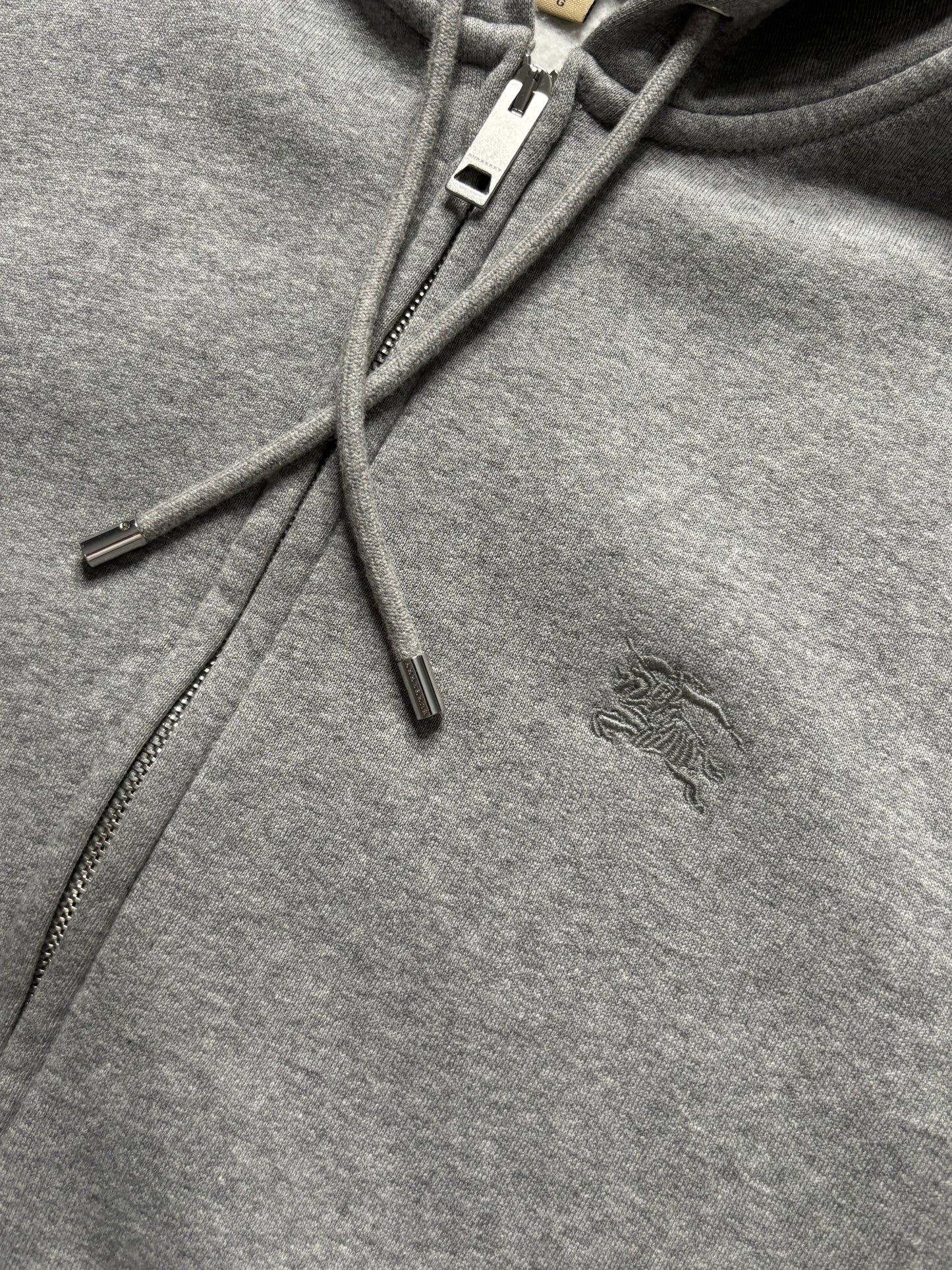 BURBERRY CHECK ZIP UP HOODIE