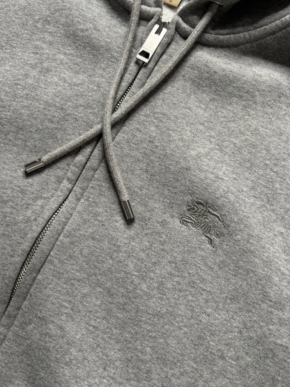 BURBERRY CHECK ZIP UP HOODIE