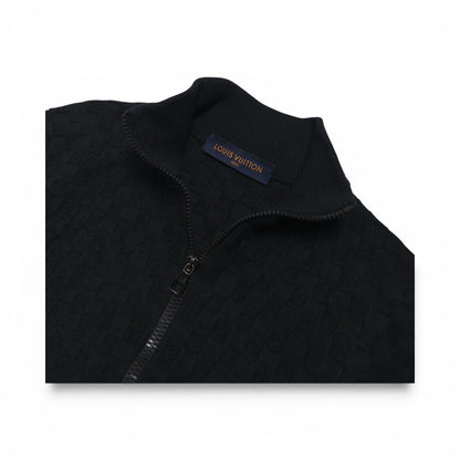LOUIS VUITTON DAMIER SIGNATURE ZIP-THROUGH CARDIGAN