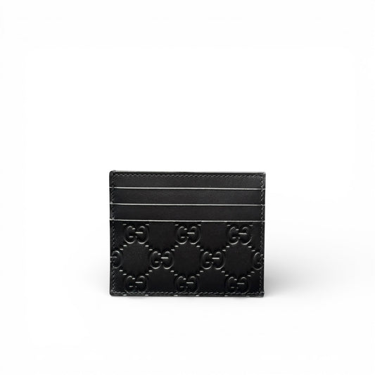 GUCCI GG EMBLEM CARD HOLDER