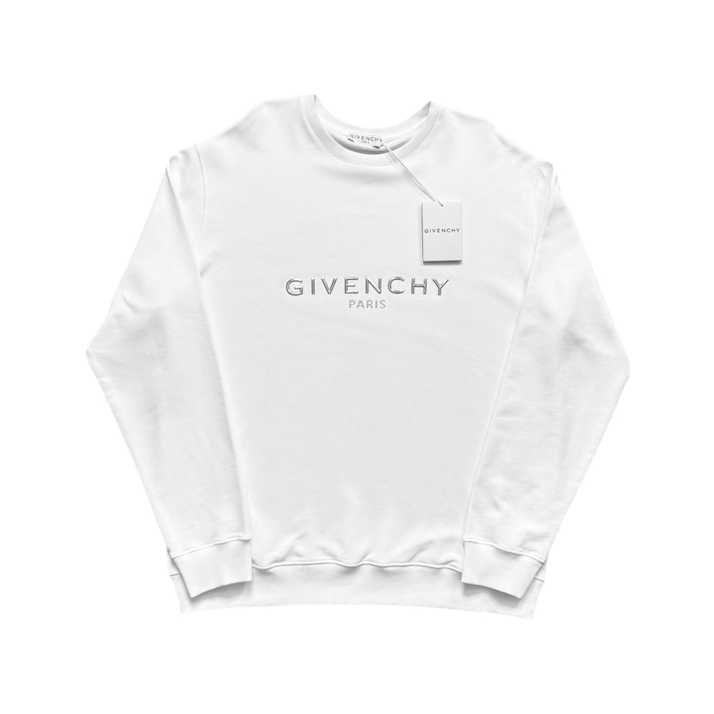 GIVENCHY 3D METAL LOGO CREWNECK