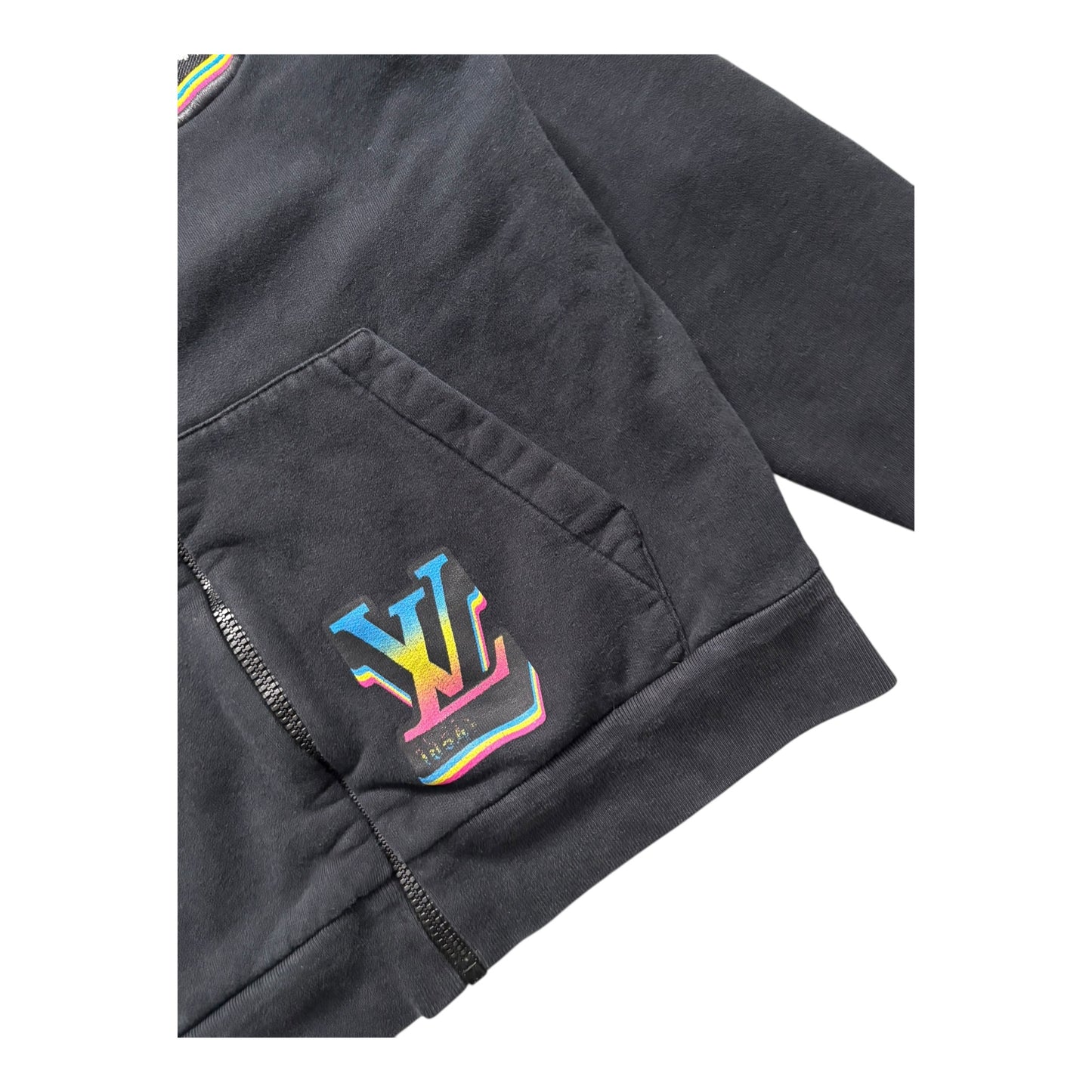 LOUIS VUITTON JAZZ MULTI LOGO ZIP UP HOODIE