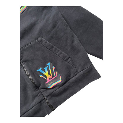 LOUIS VUITTON JAZZ MULTI LOGO ZIP UP HOODIE