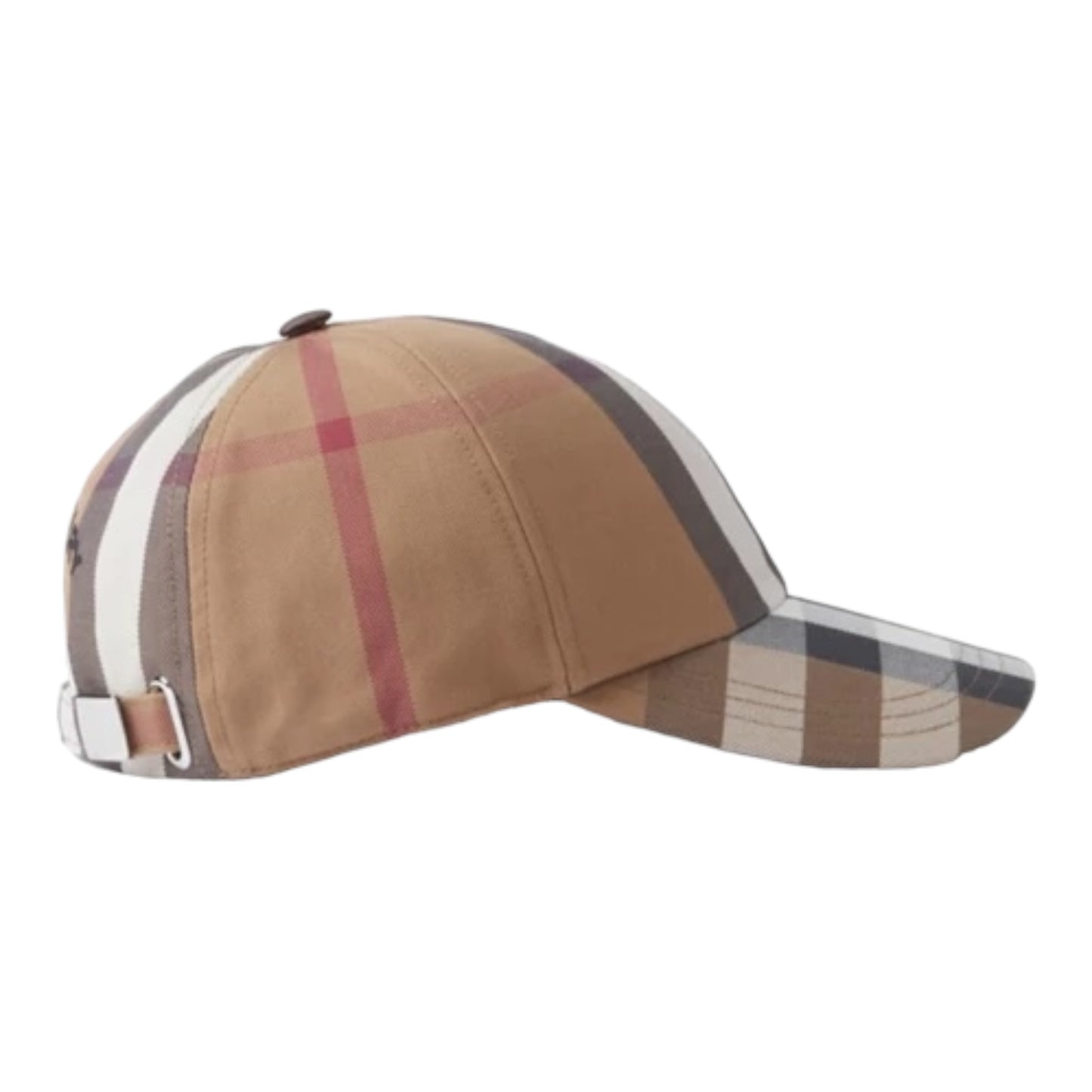 BURBERRY CHECK COTTON BASEBALL CAP