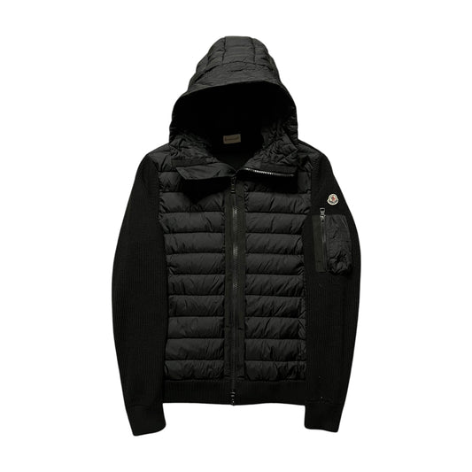 MONCLER PADDED WOOL CARDIGAN