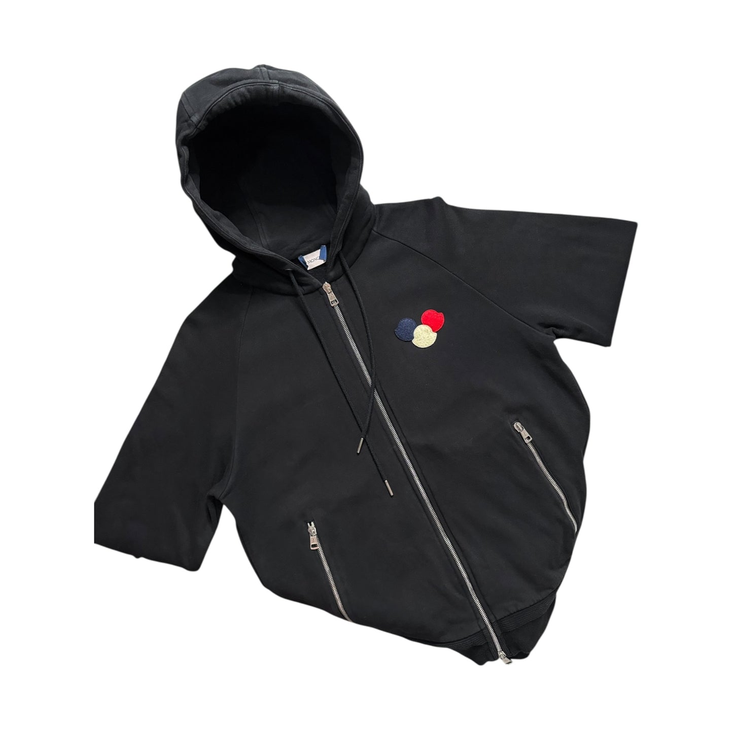 MONCLER TRIPLE LOGO ZIP UP HOODIE