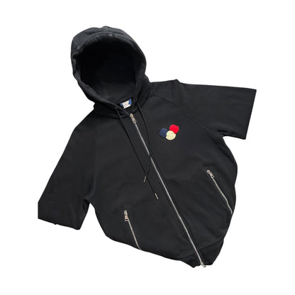 MONCLER TRIPLE LOGO ZIP UP HOODIE