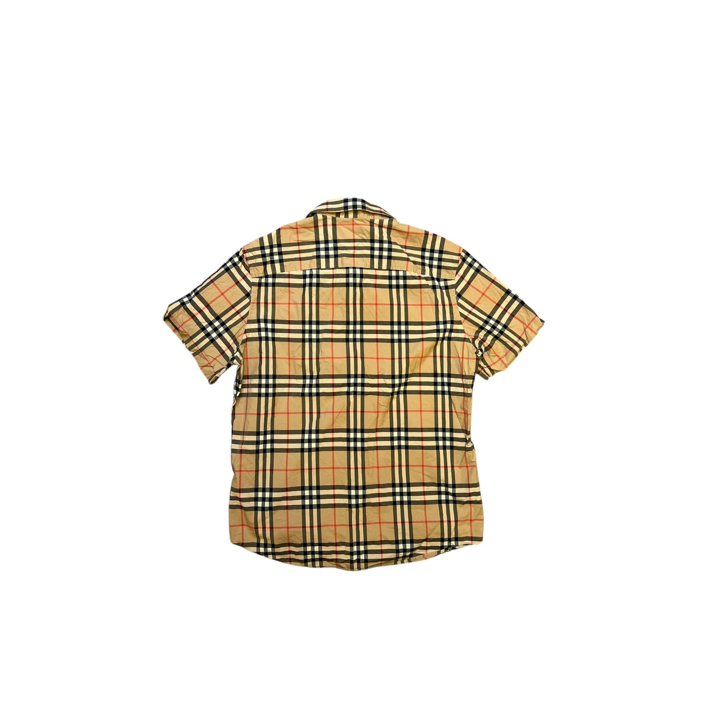 BURBERRY CHECK COTTON T-SHIRT