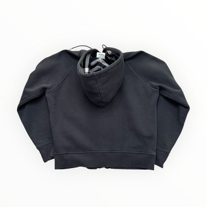 BURBERRY CHECK ZIP UP HOODIE