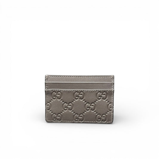 GUCCI GG EMBLEM CARD HOLDER