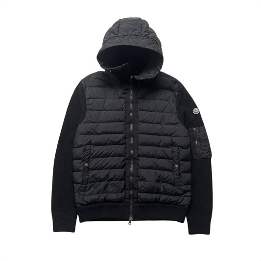 MONCLER PADDED WOOL CARDIGAN