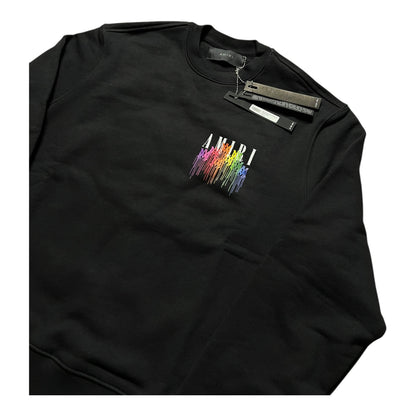 AMIRI RAINBOW DRIP CREWNECK