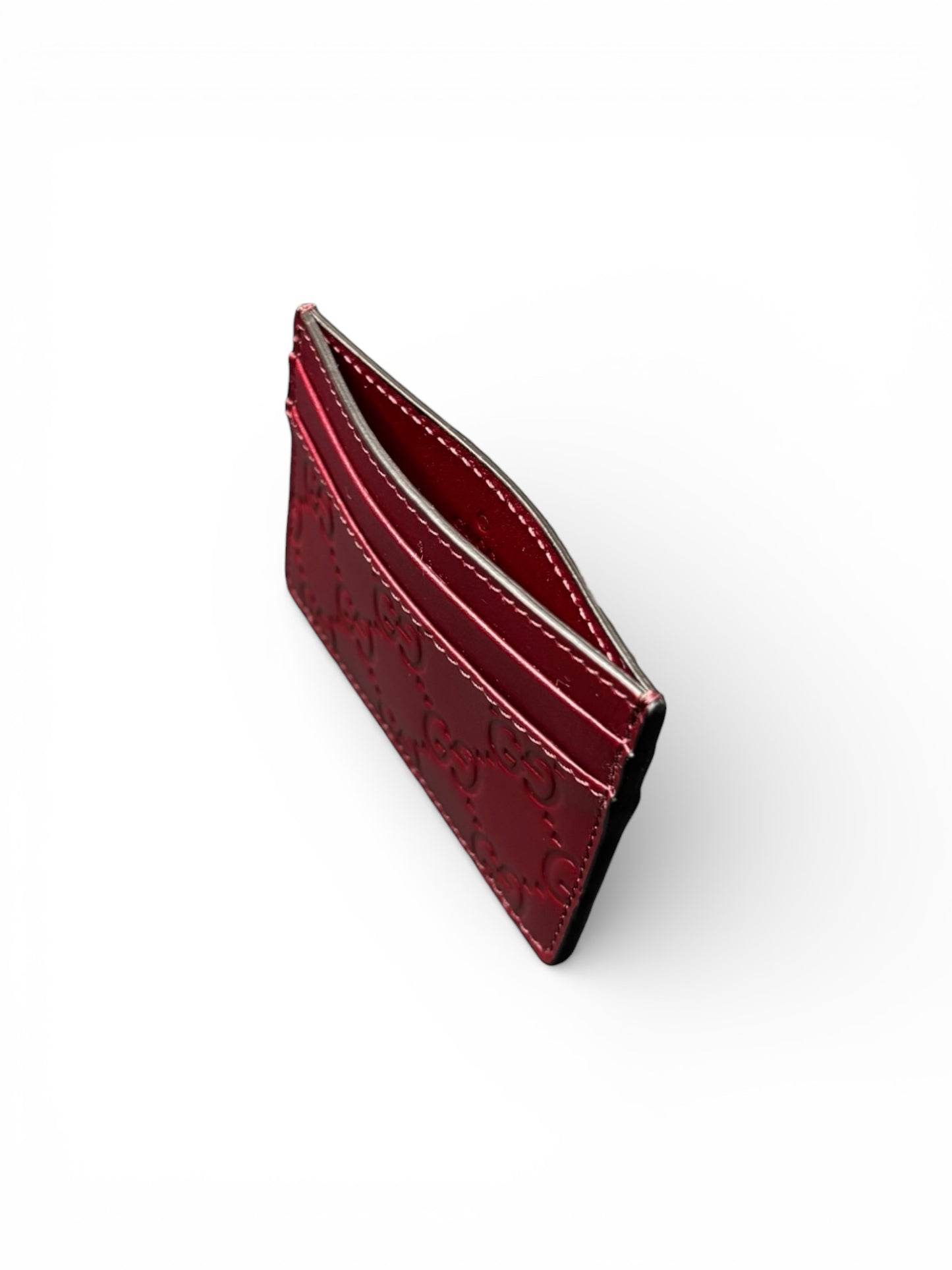 GUCCI GG EMBLEM CARD HOLDER