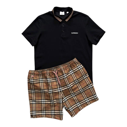 BURBERRY POLO T-SHIRT / SHORTS SET