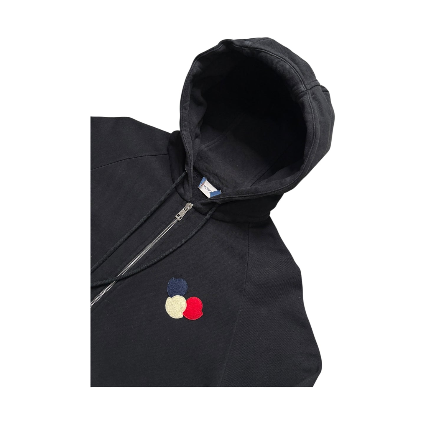 MONCLER TRIPLE LOGO ZIP UP HOODIE