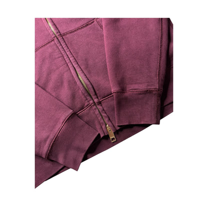 BURBERRY CHECK ZIP UP HOODIE