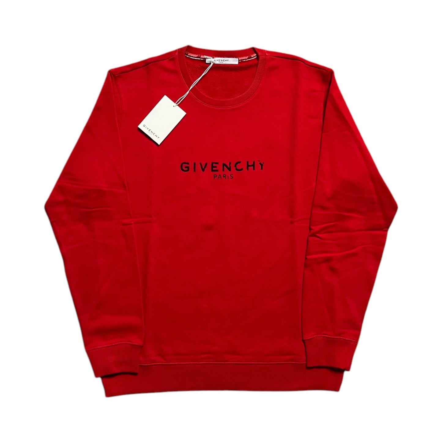 GIVENCHY PARIS CRACKED LOGO CREWNECK