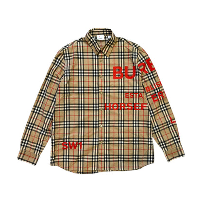 BURBERRY RED PRINT SHIRT