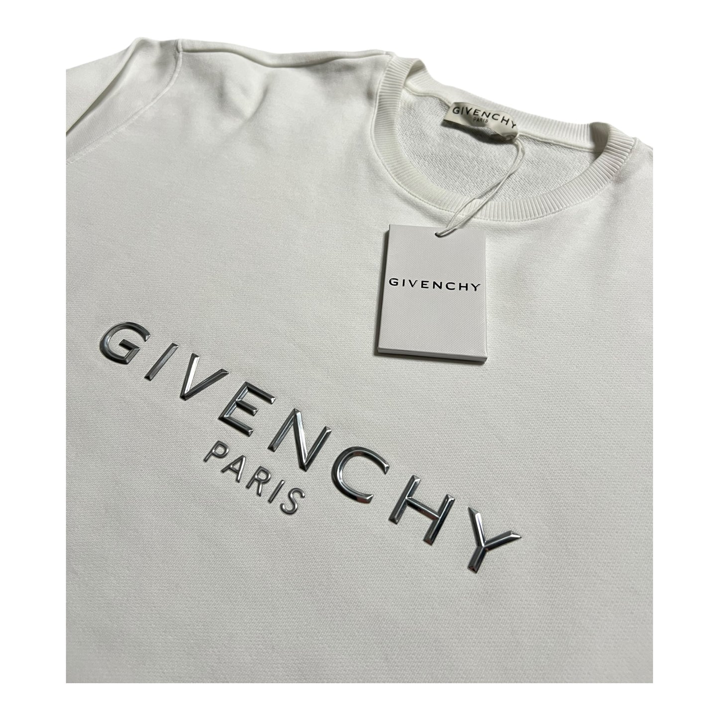 GIVENCHY 3D METAL LOGO CREWNECK