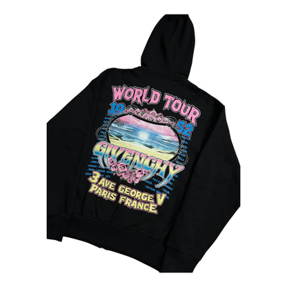 GIVENCHY WORLD TOUR ZIP UP HOODIE