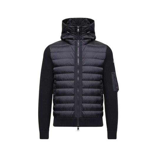 MONCLER PADDED HOODED CARDIGAN