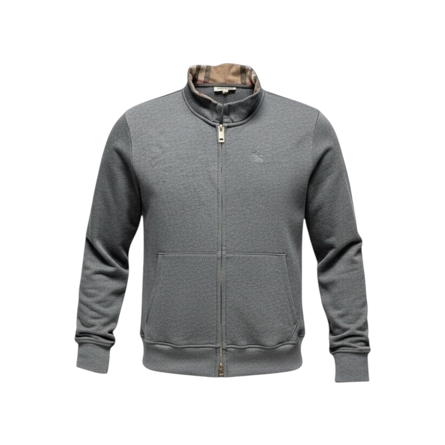 BURBERRY CHECK ZIP UP