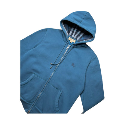 BURBERRY CHECK ZIP UP HOODIE