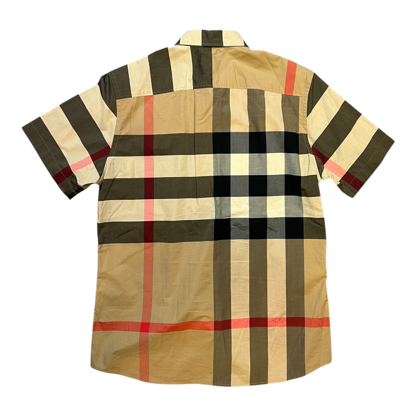 BURBERRY CHECK COTTON T-SHIRT