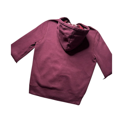 BURBERRY CHECK ZIP UP HOODIE