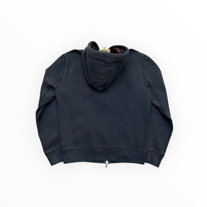 BURBERRY CHECK ZIP-UP HOODIE