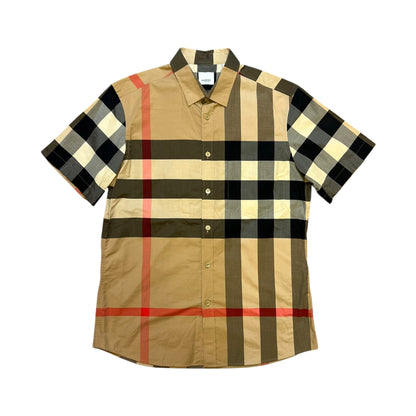 BURBERRY CHECK COTTON T-SHIRT