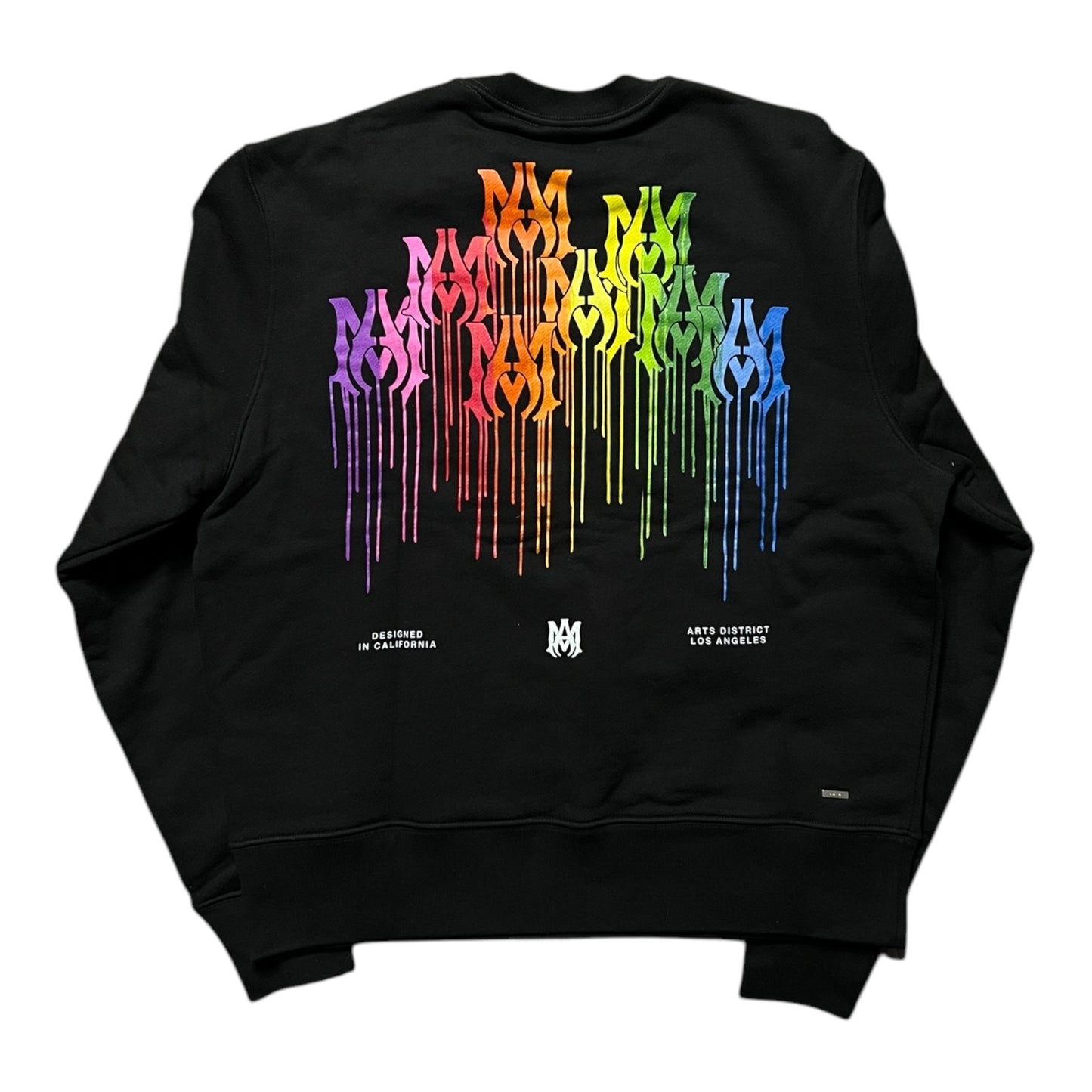 AMIRI RAINBOW DRIP CREWNECK