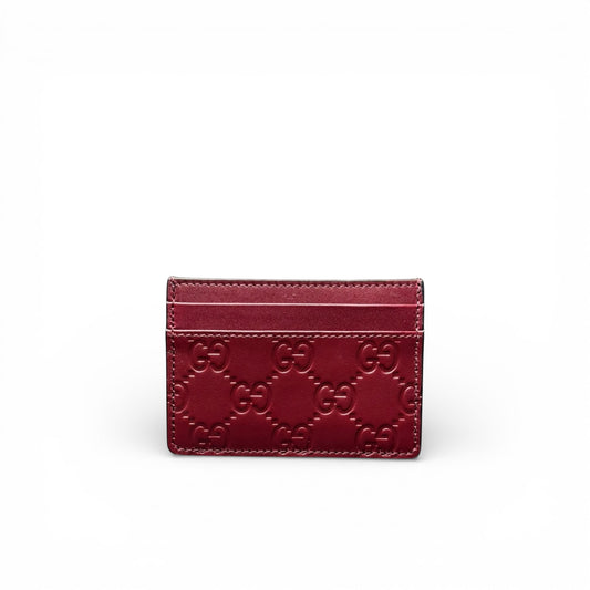 GUCCI GG EMBLEM CARD HOLDER