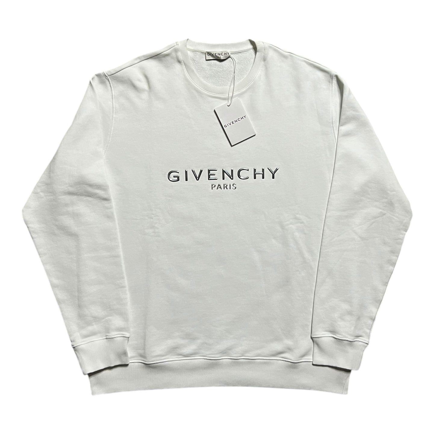 GIVENCHY 3D METAL LOGO CREWNECK