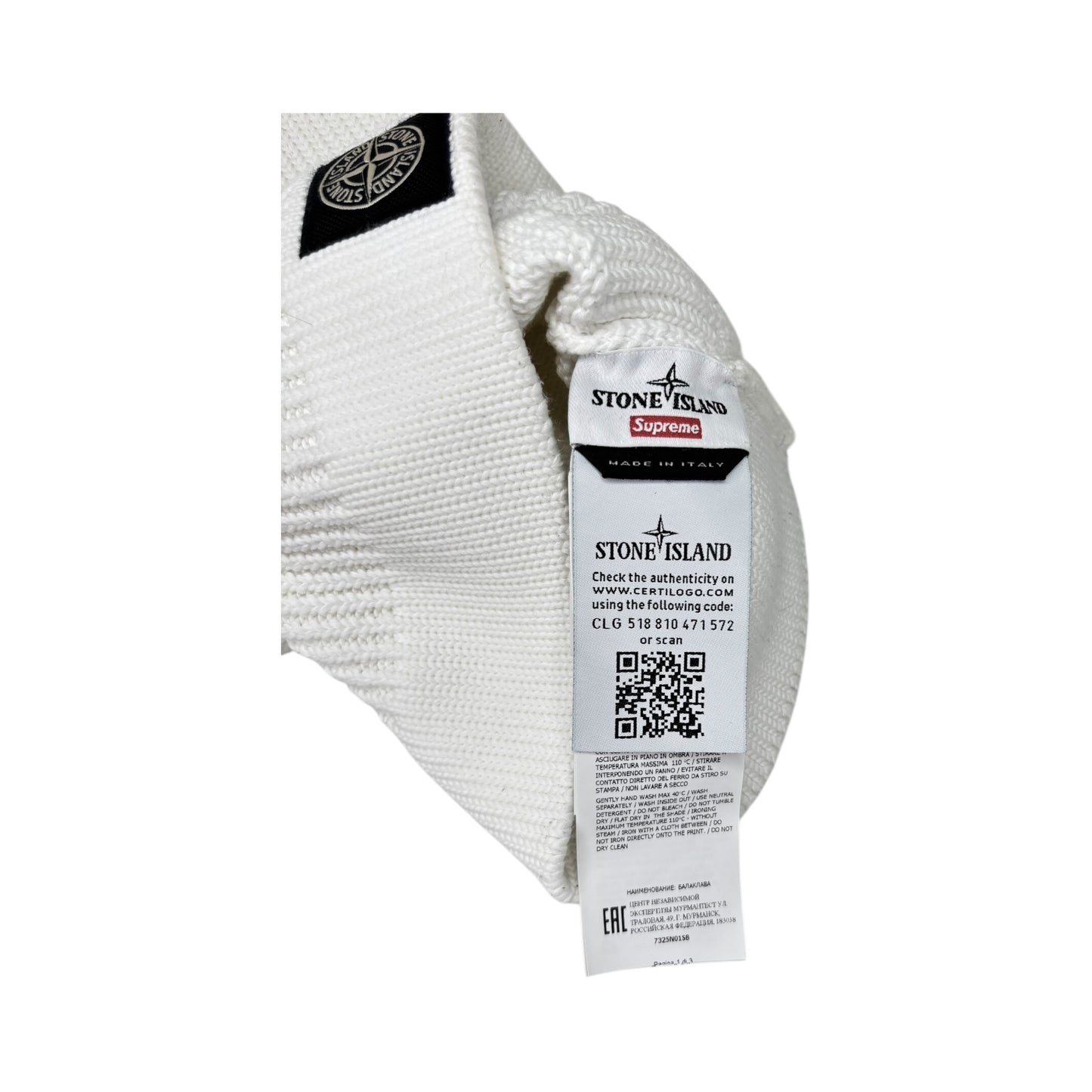 STONE ISLAND X SUPREME BALACLAVA