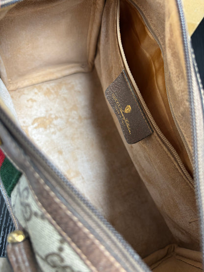 GUCCI GG SUPREME SHERRY LINE HAND BAG