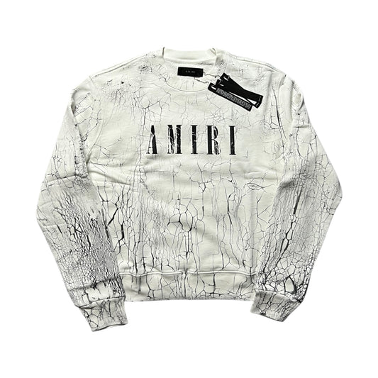 AMIRI CRACKED DYE CORE LOGO CREWNECK