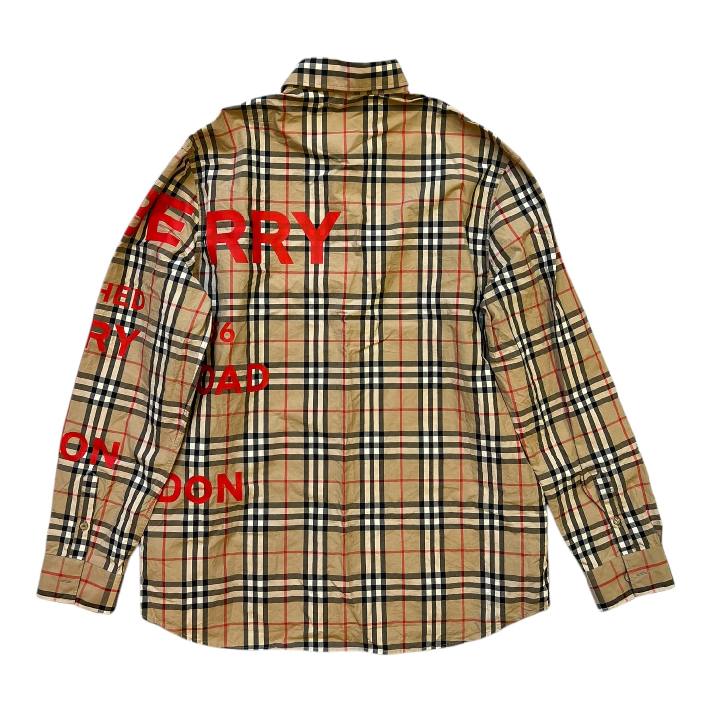 BURBERRY RED PRINT SHIRT